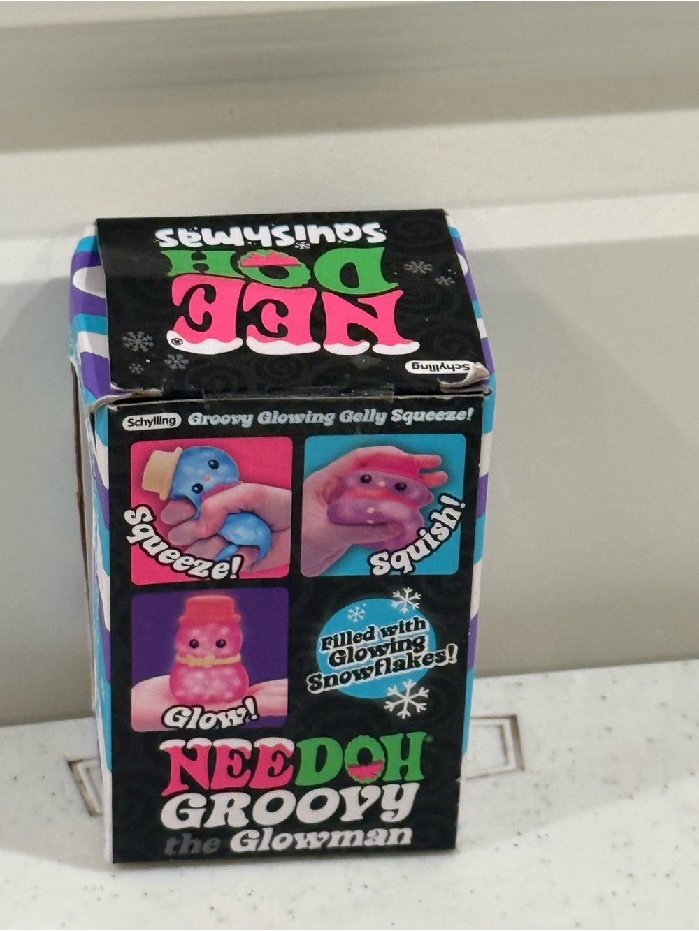 NEW Nee Doh ~ The Groovy Glowman Gelly Squeeze ~ Glows in the Dark - Picture 10 of 11